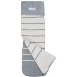 Zaffiro Grijs & Ecru Gestreept 100 X 150 Cm Ledikantdeken 15366 -KinderReisWereldNederland 23481 grijsecrustrepenlengte