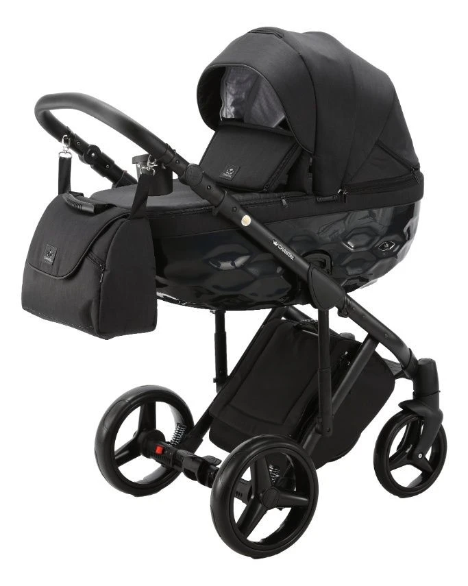 Adamex Chantal Black 2-in-1 Kinderwagen C213 1 Adamex Chantal Black 2-in-1 Kinderwagen C213