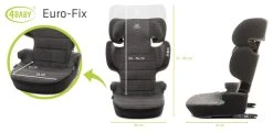 4Baby Euro-Fix Black 15-36kg I-Size Autostoel -KinderReisWereldNederland 4baby euro fix dark grey 15 36kg i size autostoel 7