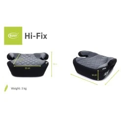 4Baby Hi-Fix Grey 22-36 Kg I-Size Booster -KinderReisWereldNederland 4baby hi fix 22 36 kg i size booster 20