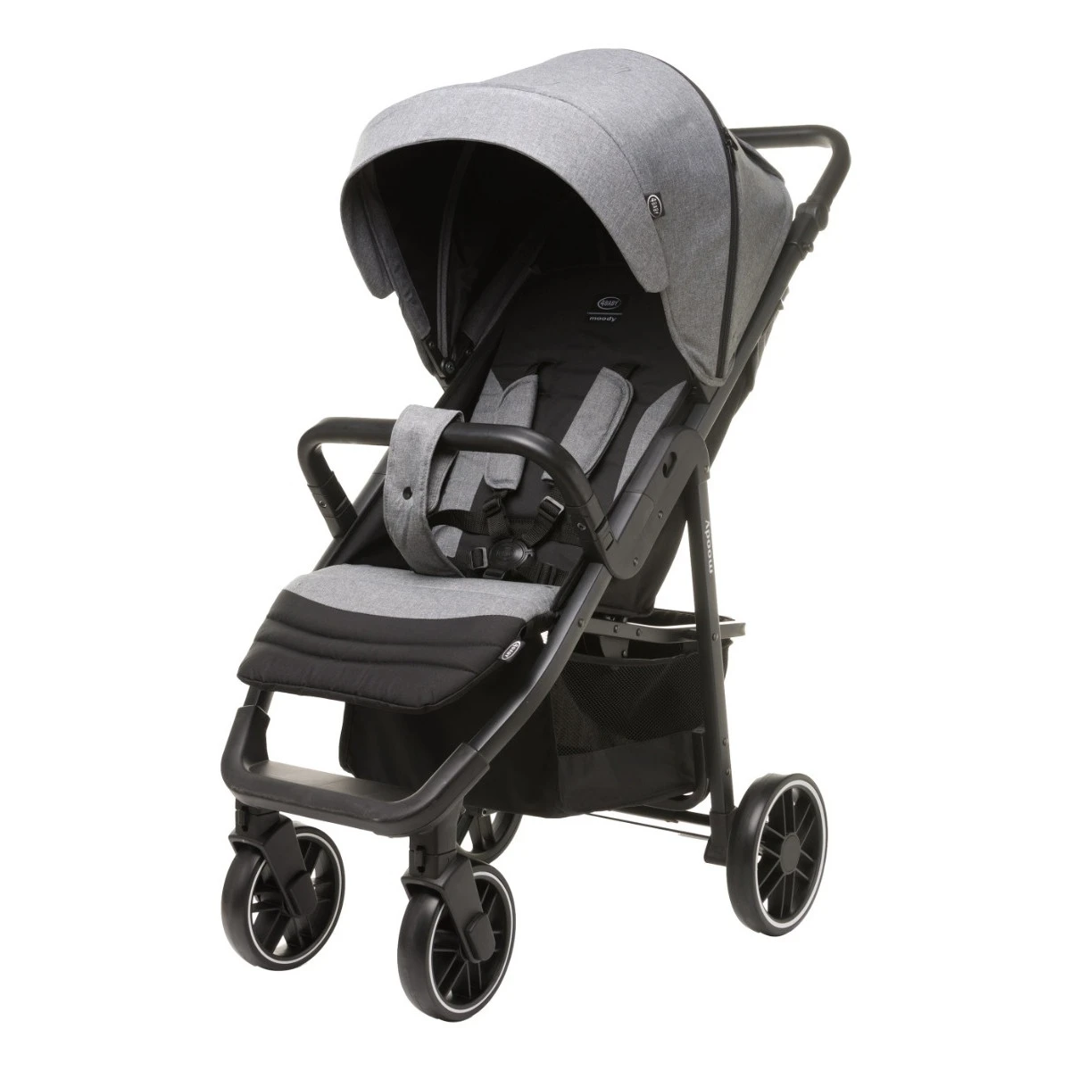 4Baby Moody XXII Grey Wandelwagen Incl. Beenkap 1 4Baby Moody XXII Grey Wandelwagen Incl. Beenkap
