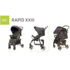 4Baby Rapid XXIII Black Wandelwagen -KinderReisWereldNederland 4baby rapid xxiii black wandelwagen 12