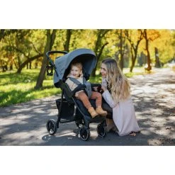 4Baby Rapid XXIII Grey Melange Wandelwagen -KinderReisWereldNederland 4baby rapid xxiii wandelwagen sfeer 3