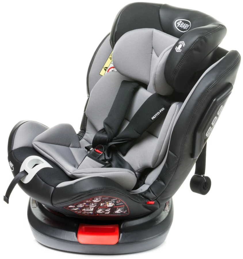 4Baby Roto-Fix Light Grey 360º 0-36 Kg Isofix Autostoel 8 4Baby Roto-Fix Light Grey 360º 0-36 Kg Isofix Autostoel - Afbeelding 8