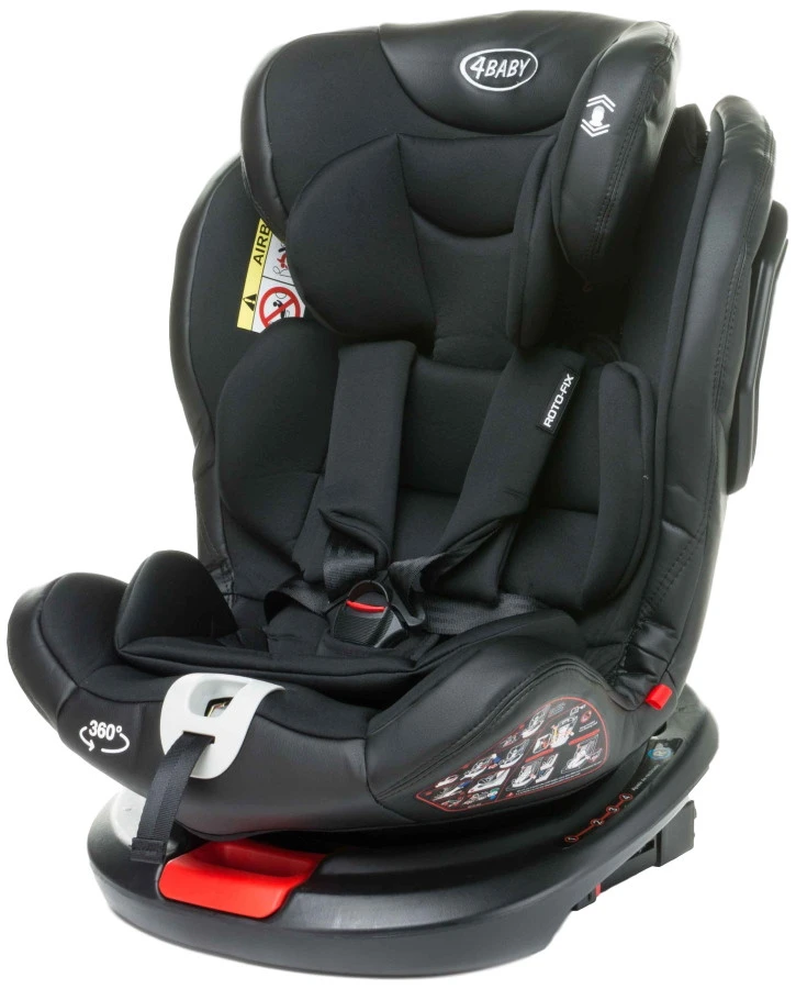 4Baby Roto-Fix Black 360º 0-36 Kg Isofix Autostoel 12 4Baby Roto-Fix Black 360º 0-36 Kg Isofix Autostoel - Afbeelding 12