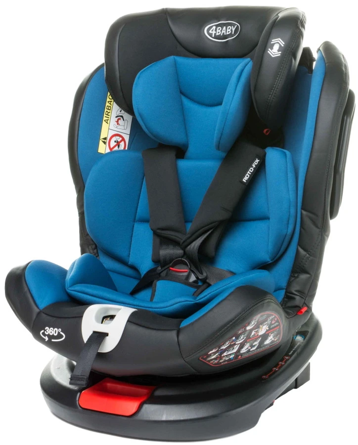 4Baby Roto-Fix Blue 360º 0-36 Kg Isofix Autostoel 2 4Baby Roto-Fix Blue 360º 0-36 Kg Isofix Autostoel - Afbeelding 2