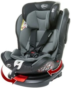 4Baby Roto-Fix Grey 360º 0-36 Kg Isofix Autostoel