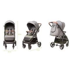 4Baby Stinger XXIII Melange Grey Wandelwagen -KinderReisWereldNederland 4baby stinger xxiii melange grey wandelwagen 12