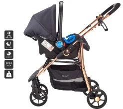Babygo Style Black Rose 3-in-1 Kinderwagen Incl. Autostoel 6321 -KinderReisWereldNederland 6321 style3in1 blackrose 8 babygo