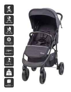 Babygo Style Black 3-in-1 Kinderwagen Incl. Autostoel 6323 -KinderReisWereldNederland 6323 style3in1 black 4 babygo 2