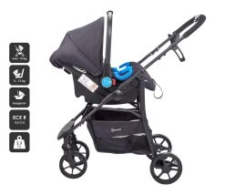 Babygo Style Black 3-in-1 Kinderwagen Incl. Autostoel 6323 -KinderReisWereldNederland 6323 style3in1 black 8 babygo 1