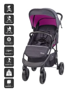 Babygo Style Rosa 3-in-1 Kinderwagen Incl. Autostoel 6324 -KinderReisWereldNederland 6324 style3in1 rosa 4 babygo