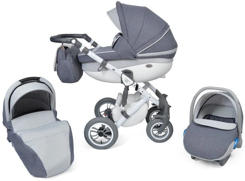 Baby Merc Faster 3 Exclusive Grey Kinderwagen Incl. Autostoel F8