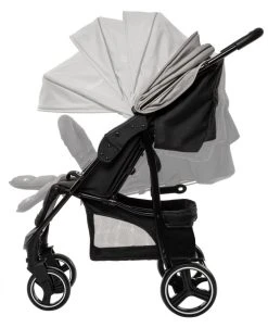 Babygo Basket Dark Grey Melange Wandelwagen 6401 -KinderReisWereldNederland Babygo Basket Dark Grey Melange Wandelwagen 6401 2