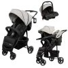 Babygo Basket Grey Melange Wandelwagen Incl. Autostoel 64012