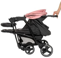 Babygo Basket Pink Melange Wandelwagen 6403 -KinderReisWereldNederland Babygo Basket Pink Melange Wandelwagen 6403 3