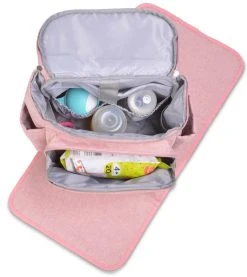 Cangaroo Megan Pink Rugzak Luiertas 6974 -KinderReisWereldNederland Cangaroo Megan Pink Rugzak Luiertas 6974 4