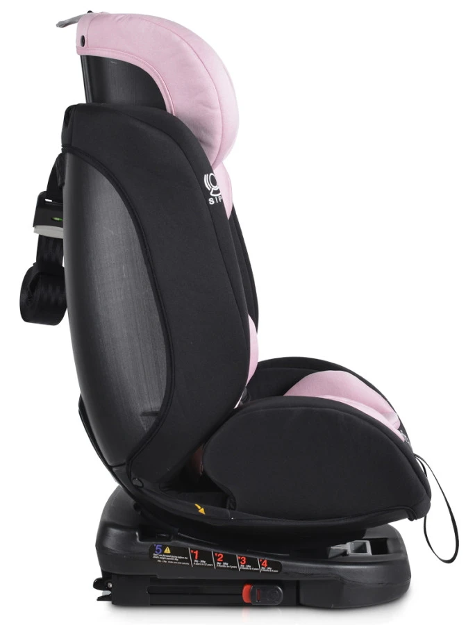 Cangaroo Serengeti Pink Isofix 360º 0-36 Kg Autostoel 10 Cangaroo Serengeti Pink Isofix 360º 0-36 Kg Autostoel - Afbeelding 10