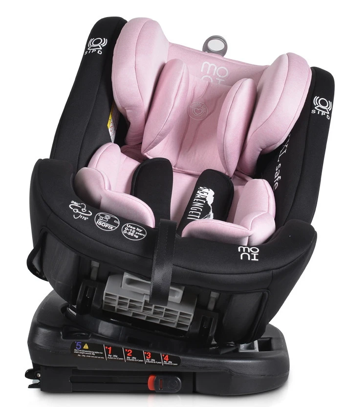 Cangaroo Serengeti Pink Isofix 360º 0-36 Kg Autostoel 6 Cangaroo Serengeti Pink Isofix 360º 0-36 Kg Autostoel - Afbeelding 6