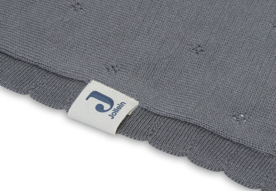 Jollein Pointelle Storm Grey 100 X 150 Cm Ledikantdeken 516-522-66064 5 Jollein Pointelle Storm Grey 100 X 150 Cm Ledikantdeken 516-522-66064 - Afbeelding 5