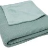 Jollein Basic Knit Forest Green / Fleece 100 X 150 Cm Ledikantdeken 517-522-65219