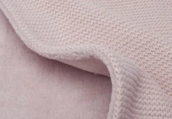 Jollein Basic Knit Pale Pink / Fleece 75 X 100 Cm Wiegdeken 517-511-65310 -KinderReisWereldNederland Jollein Basic Knit Pale Pink 1.6