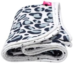 Motherhood Ocelot Dark Blue Dubbellaags Hydrofiel 95 X 110 Cm Wiegdeken 056 166