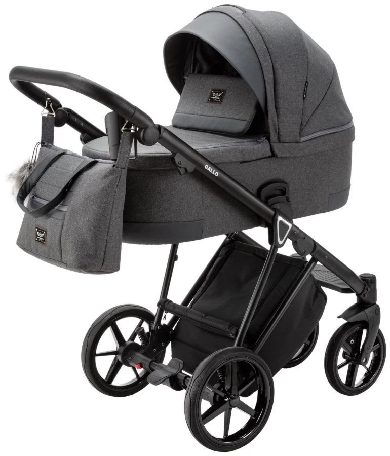 Adamex Gallo Graphite 2-in-1 Kinderwagen GA-3 1 Adamex Gallo Graphite 2-in-1 Kinderwagen GA-3