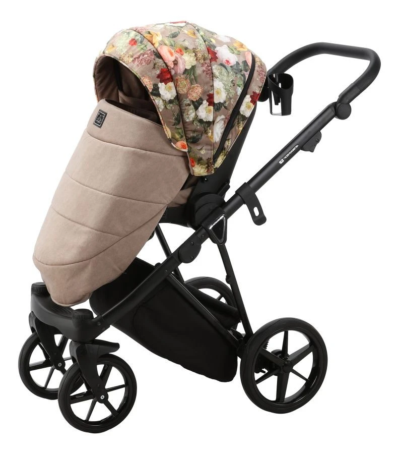 Adamex Porto Flowers Beige 2-in-1 Kinderwagen FL-5 8 Adamex Porto Flowers Beige 2-in-1 Kinderwagen FL-5 - Afbeelding 8