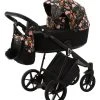 Adamex Porto Flowers Black 2-in-1 Kinderwagen FL-1