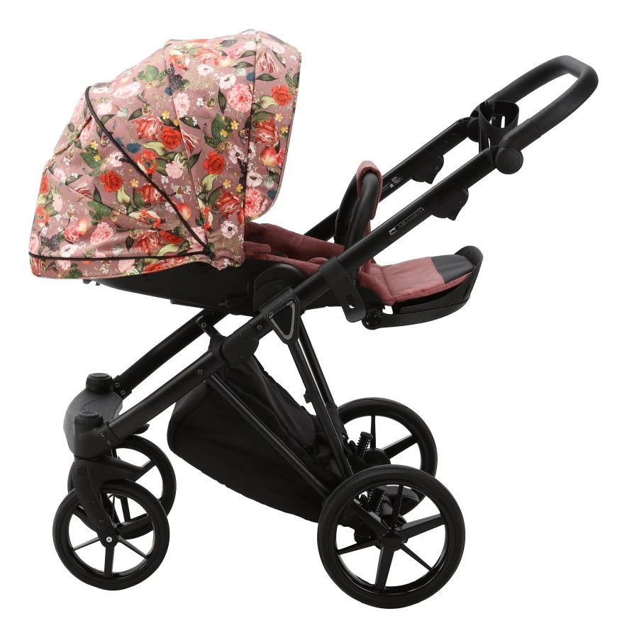 Adamex Porto Flowers Pink 2-in-1 Kinderwagen FL-2 7 Adamex Porto Flowers Pink 2-in-1 Kinderwagen FL-2 - Afbeelding 7