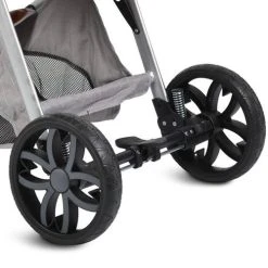 Cangaroo Alma Light Grey Silver 3-in-1 Combi Kinderwagen Incl. Autostoel -KinderReisWereldNederland alma alu 6