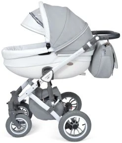 Baby Merc Faster 3 Eco Leather Grey Kinderwagen Incl. Autostoel F10 -KinderReisWereldNederland baby merc faster 3 grey kinderwagen incl. autostoel 3