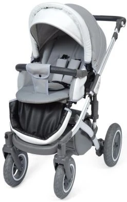 Baby Merc Faster 3 Eco Leather Grey Kinderwagen Incl. Autostoel F10 -KinderReisWereldNederland baby merc faster 3 grey kinderwagen incl. autostoel 5