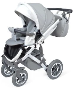 Baby Merc Faster 3 Eco Leather Grey Kinderwagen Incl. Autostoel F10 -KinderReisWereldNederland baby merc faster 3 grey kinderwagen incl. autostoel 6