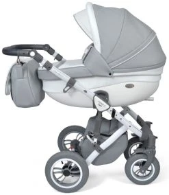 Baby Merc Faster 3 Eco Leather Grey Kinderwagen Incl. Autostoel F10 -KinderReisWereldNederland baby merc faster 3 grey kinderwagen incl. autostoel 9