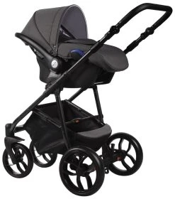 Baby Merc La Noche Grey 3-in-1 Kinderwagen Incl. Autostoel LN/06B -KinderReisWereldNederland baby merc la noche grey 3 in 1 kinderwagen incl. autostoel ln 06b