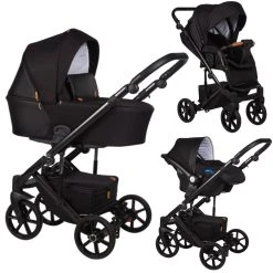Baby Merc Mosca Black 3-in-1 Kinderwagen Incl. Autostoel MO/ML204/B
