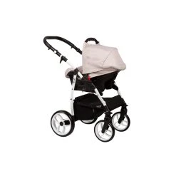 Baby Merc Q9 White/Beige Kinderwagen Incl. Autostoel Q9/197C -KinderReisWereldNederland baby merc q9 whitebeige kinderwagen incl. autostoel q9197c2