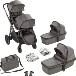 Babygo Duo Grey Tandem Kinderwagen 7801