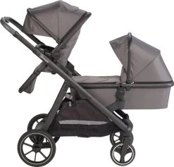 Babygo Duo Grey Tandem Kinderwagen 7801 -KinderReisWereldNederland babygo duo grey tandem kinderwagen 7801 3 1
