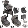 Babygo Duo Mega Grey Tandem Kinderwagen Incl. 2 Autostoelen 78001