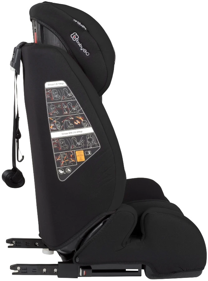 Babygo Free Zwart Isofix Autostoel 9-36 Kg 2401 2 Babygo Free Zwart Isofix Autostoel 9-36 Kg 2401 - Afbeelding 2