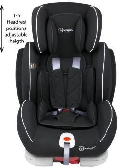 Babygo Sira Zwart Isofix Autostoel 9-36 Kg 3753 -KinderReisWereldNederland babygo sira zwart isofix autostoel 12