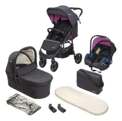 Babygo Style Rosa 3-in-1 Kinderwagen Incl. Autostoel 6324