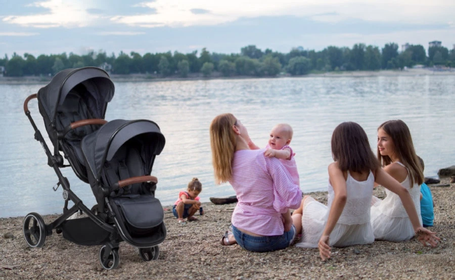 Babygo Twinner Blue Tandem Duowagen 7502 16 Babygo Twinner Blue Tandem Duowagen 7502 - Afbeelding 16