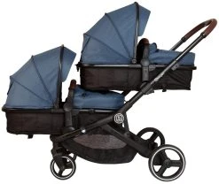 Babygo Twinner Blue Tandem Duowagen 7502