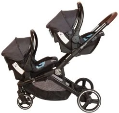 Babygo Twinner Grey Tandem Duowagen Incl. 2 Autostoelen -KinderReisWereldNederland babygo twinner grey tandem duowagen 7501 2 1