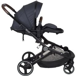 Babygo Twinner Grey Tandem Duowagen Incl. 2 Autostoelen -KinderReisWereldNederland babygo twinner tandem duowagen 14 2 1
