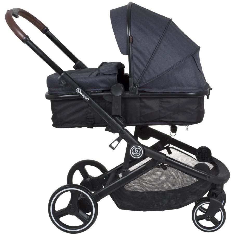 Babygo Twinner Blue Tandem Duowagen 7502 5 Babygo Twinner Blue Tandem Duowagen 7502 - Afbeelding 5